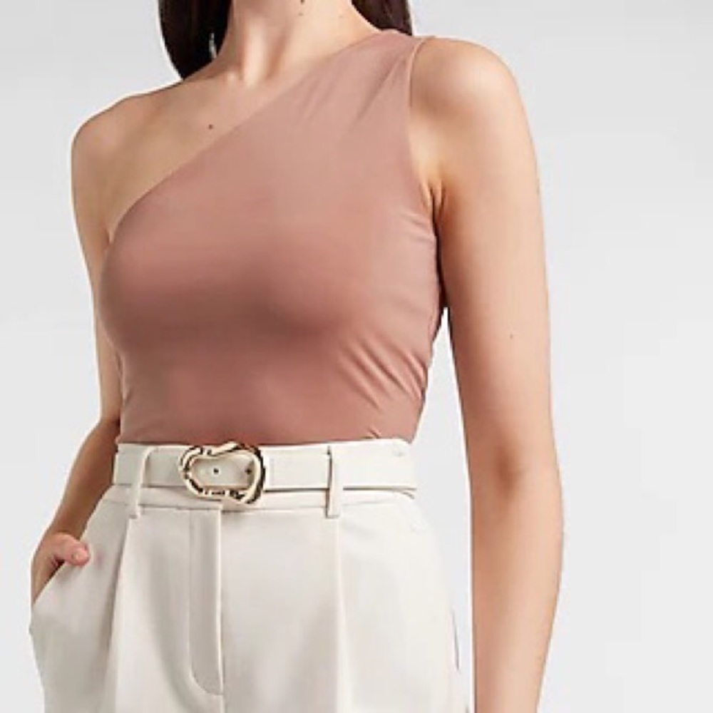 Express Bodycon One shoulder Crop Top